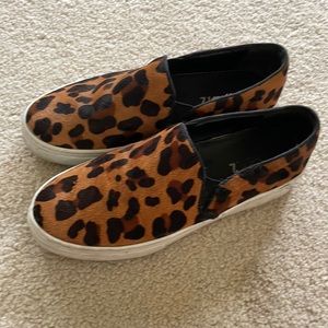 SCHUTZ pony haired slip on Vans style sneakers 9 1/2